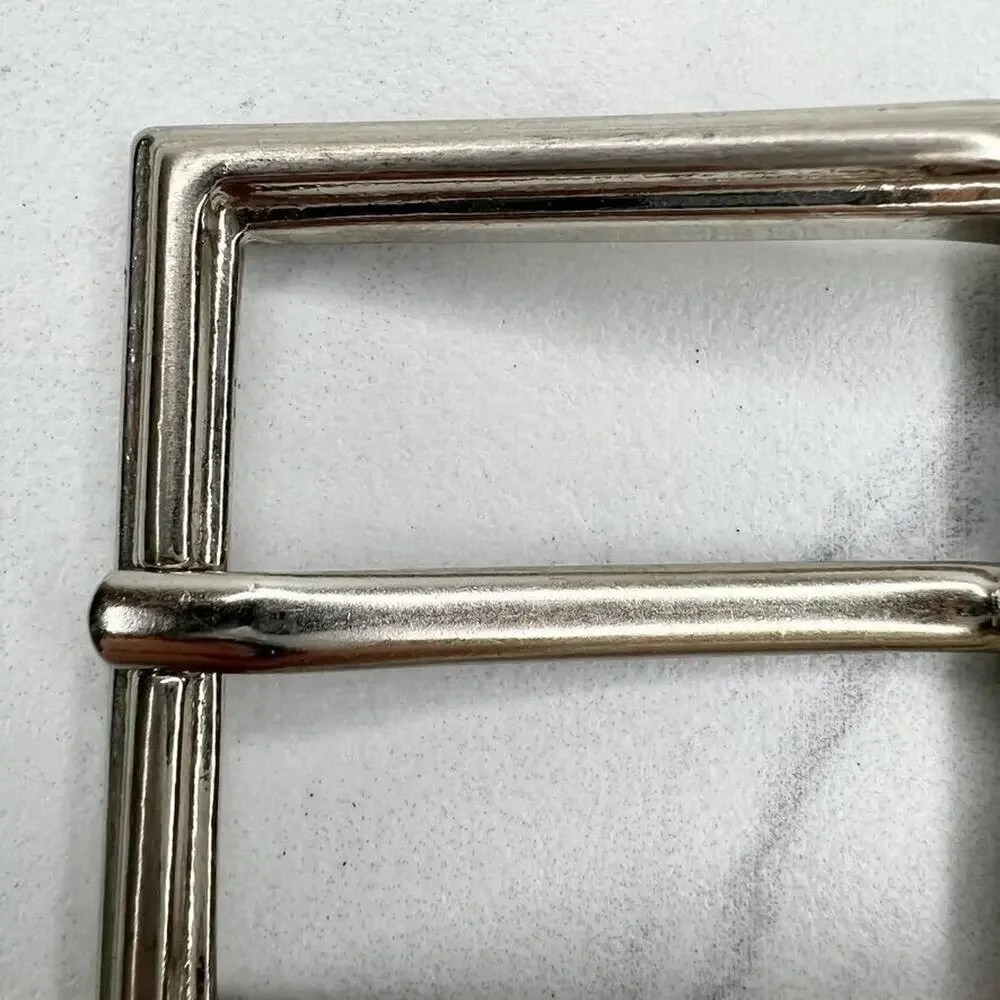 Silver Tone Simple Basic Belt Buckle